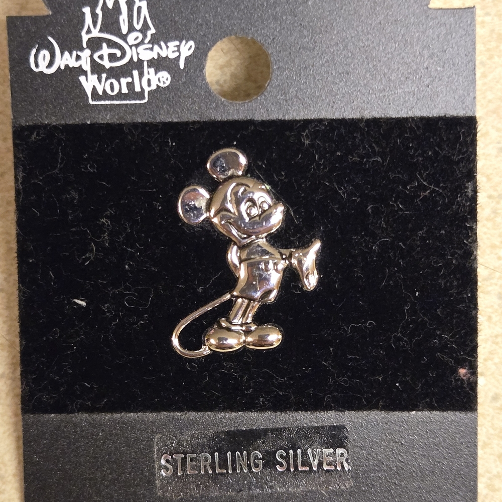 Walt Disney World Sterling Silver Mickey Mouse Pin
